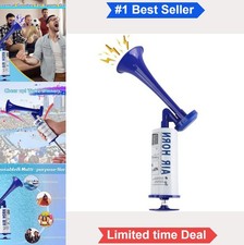 Handheld Air Horn 120 dB Aluminum ABS Pump Reusable For Boating Bear Defense