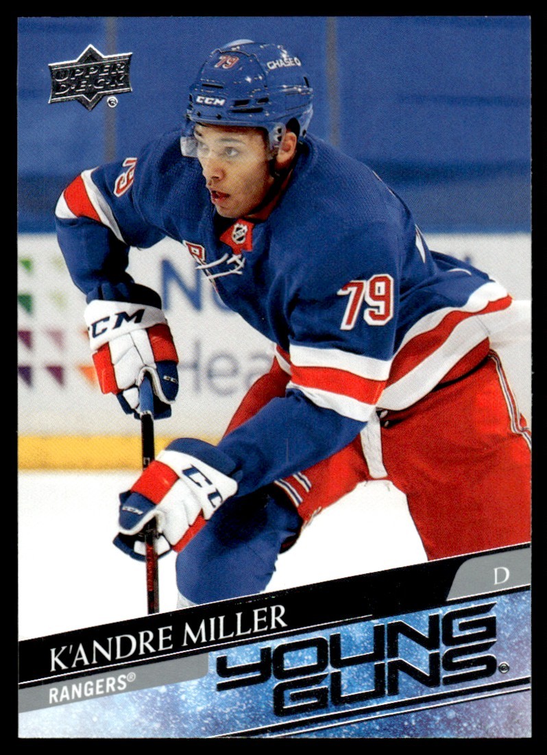 2020-21 Upper Deck Young Guns K'Andre Miller Rookie New York Rangers #469