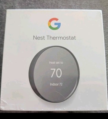 Google Nest G4CVZ Programmable Wi-Fi Thermostat - Fog Gray