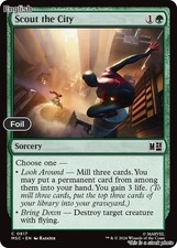 Magic Scout the City 817 Common Commander: Marvel Super Heroes NM Foil