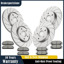 330mm Front 328mm Rear Brake Rotors Pads fit for Dodge Journey Grand Caravan