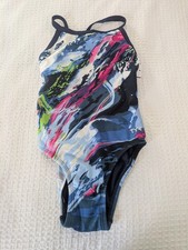 TYR Girl's Swimsuit Size XS 26 Brandnew With Tags Fun Design