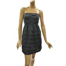 Ladies J.Crew Ginny Strapless Mini Dress 6 Vertical Striped 100% Cotton