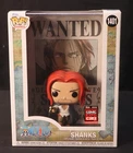 Funko Pop One Piece #1401 Shanks Wanted Poster C2E2 2024 Ltd Ed W/ Protector