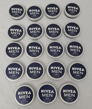 19 Pack Nivea Men Creme for Face Body Hands Moisturizing Cream Travel Tin 1 oz