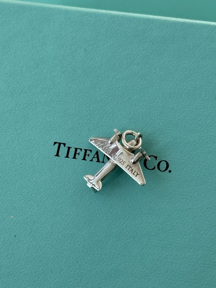 Pendente Aeroplano Tiffany e Co argento modello fuori produzione - Immagine 3 di 4