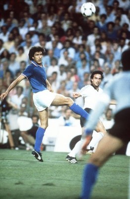 1982 World Cup Italy 3 v West Germany 1 West Germany's Hansi Mulle- Old Photo 2