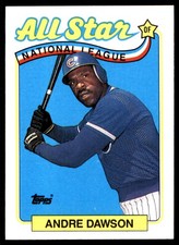 Andre Dawson 1989 Topps #391 Chicago Cubs MLB READ FREE SHIPPING AutographDen