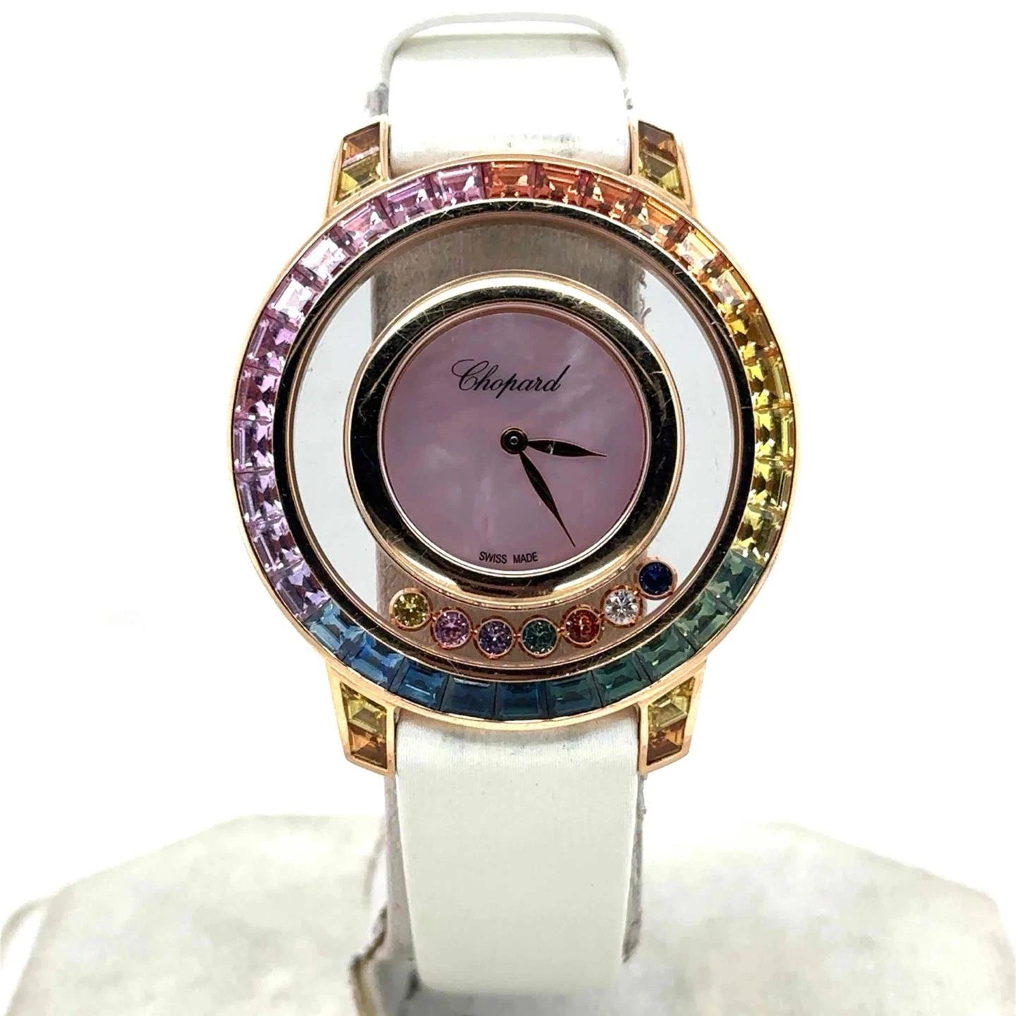 Chopard — Chopard Happy Diamonds Icons Quartz 35mm 18k RoseGold Rainbow Ladies 20A002-5901