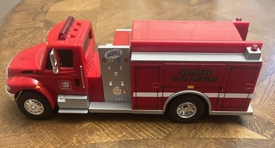 Limited Edition Speedway Fire Truck Toy W/Button Activated Lights & Sound...2017