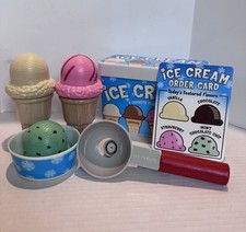 Melissa  Doug Scoop And Serve Magnetic Ice Cream Set No Chocolate Used READ