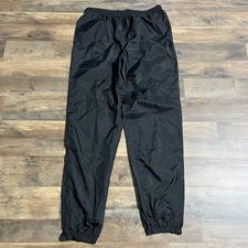 Vintage Nike Pants Adult Mens XL Black Windbreaker Spell Out VTG