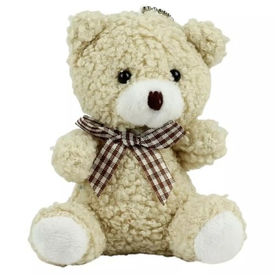 5905991048503 Brelok Miś pluszowy beżowy 8cm Leantoys