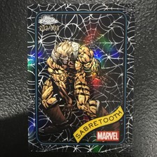 2025 Topps Chrome Marvel Sabretooth #92 Spider-Web Refractor /399
