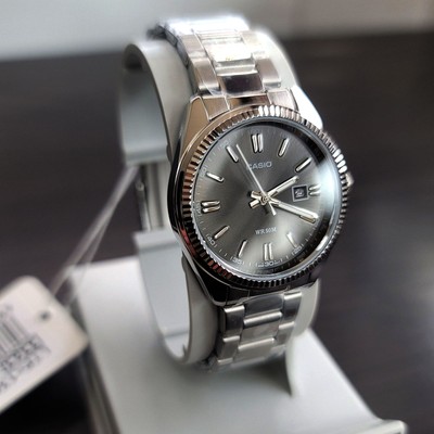 Casio LTP-1302D-1A1VDF Analog Silver Metal Band White Women Watch Original New R