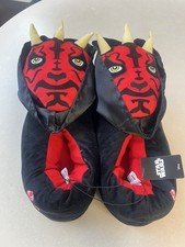 STAR WARS DARTH MAUL PLUSH SLIPPERS. BRAND NEW. ADULT SIZE XL 11-12
