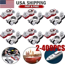 Universal Battery Terminal Connector Top Post Positive Negative Heavy Duty Lot
