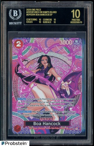 2026 One Piece Adventure Kami's Island OP12014 Boa Hancock SP BGS 10 BLACK LABEL