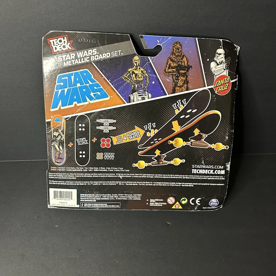 Tech Deck Star Wars Tabla de Skate Metálica 68 Set Santa Cruz KMart Exclusivo NUEVO Foto 3 de 4