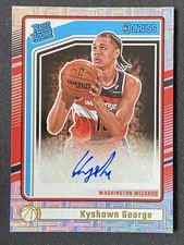 Kyshawn George 2024-25 Panini Donruss Rated Rookie Choice Auto RC #266
