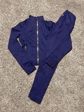 Lululemon Define Jacket and Leggings Set Dark Purple Gold Zipper Womens Size 4