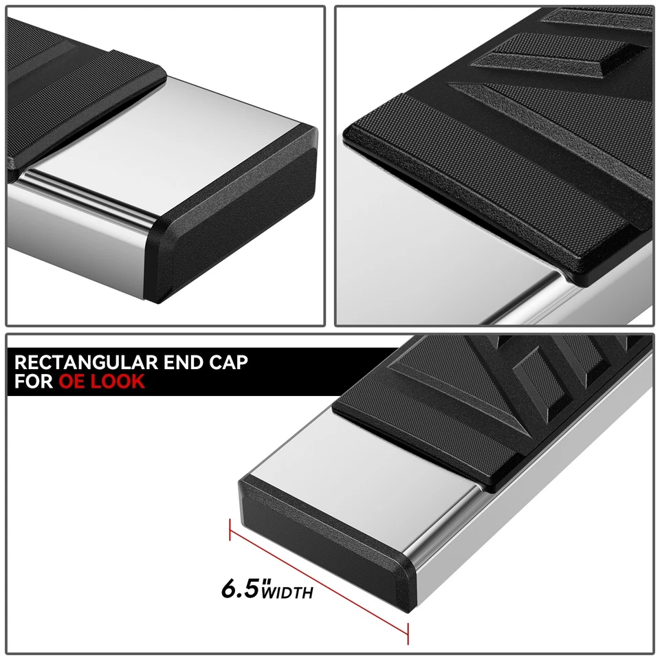 2 piezas para Chevrolet GMC 02-09 almohadilla plana rectangular de 6,5" Foto 3 de 4