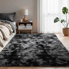 Soft Plush Area Rug   Large Non-Slip Shag Carpet for Living Room  Bedroom