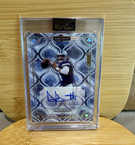 Wild Card 2025 5 Card Draw Dak Prescott Cowboys Auto True 1/1 Color Match