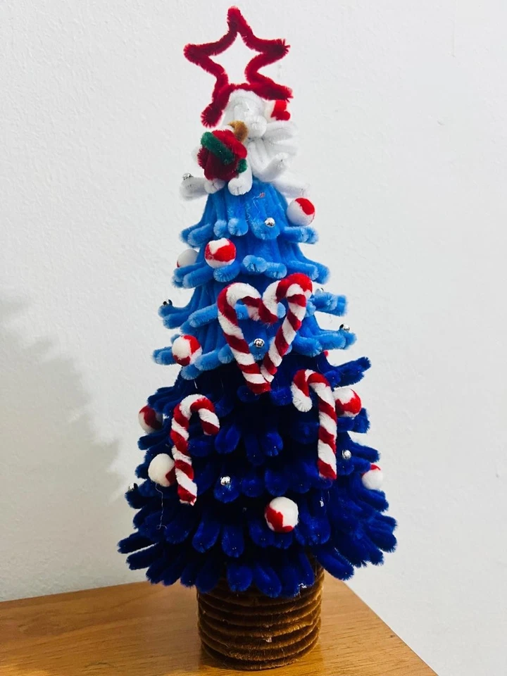 Christmas Tree Mini Tabletop 14inches(37cm) Decoration( Pipe Cleaner) - Image 3 of 4