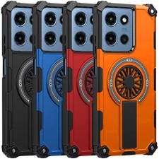 For Motorola Moto G Play 2026 Phone Case CD Texture Magnetic Kickstand Cover