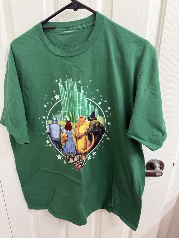 Wizard Of Oz Emerald City Adult T Shirt Kelly Green X-Large