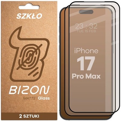 2x Schutzglas für iPhone 17 Pro Max Bizon Displayschutzglas Hartglas Handyglas
