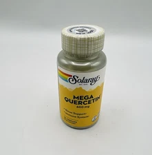Solaray Mega Quercetin 600mg 60 Vegcaps Sinus & Immune System 11/27 Exp