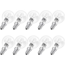 10 x Osram Eco Halogen Tropfen Glühbirne 46W = 60Watt E14 klar warmweiß dimmbar