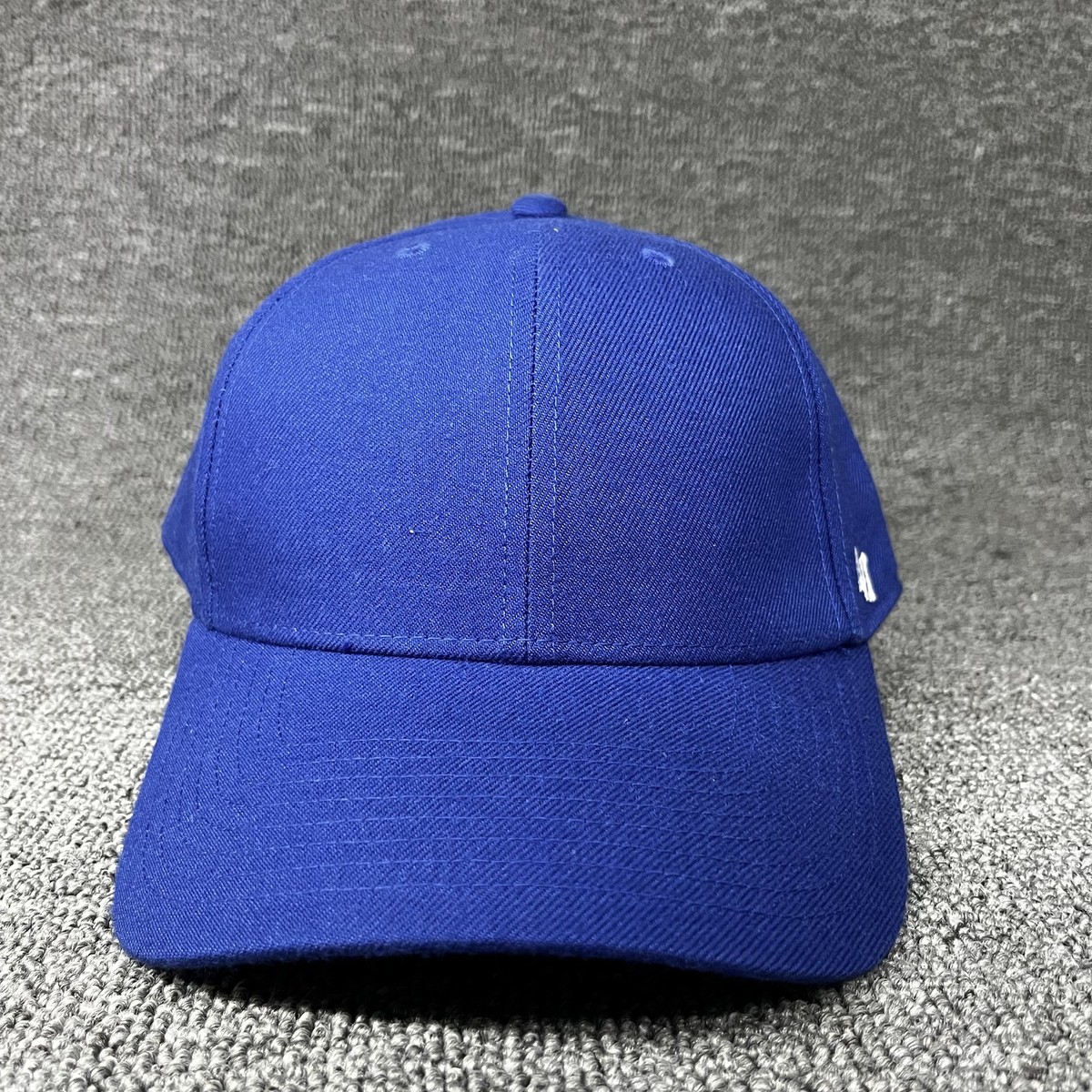 '47 Brand Classic MVP Blank Royal Blue Structured Snapback Hat Adjustable OSFA