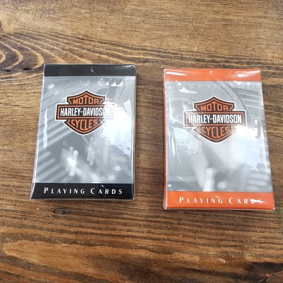NOS Vintage Harley-Davidson Playing Cards An American Legend USA 2 Sealed Decks