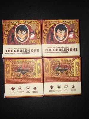 4 Pk Dr Squatch Harry Potter Limited Edition The Chosen One Natural Bar Soap 