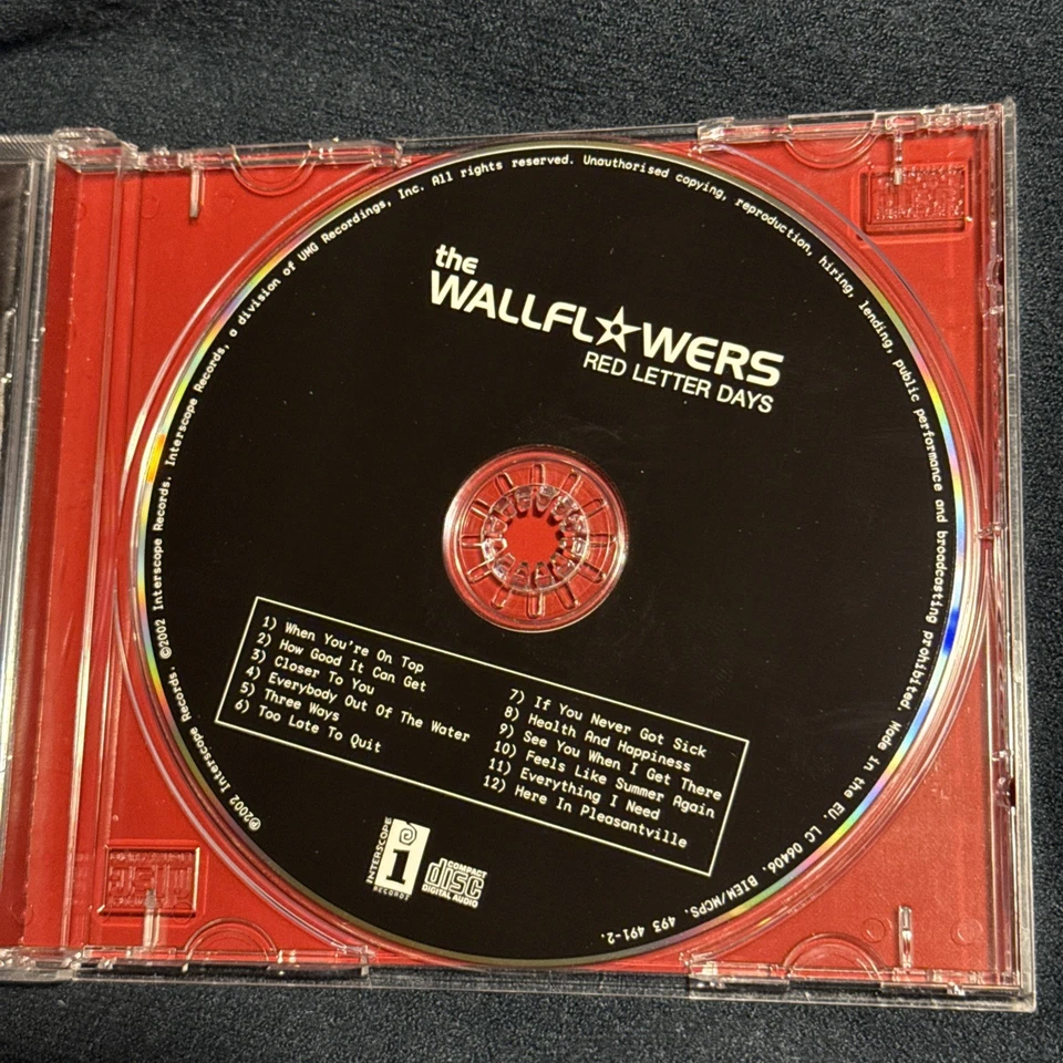 CD, THE WALLFLOWERS, Red Latter Days, Interscope Records, 2002, near mint - Bild 3 von 3