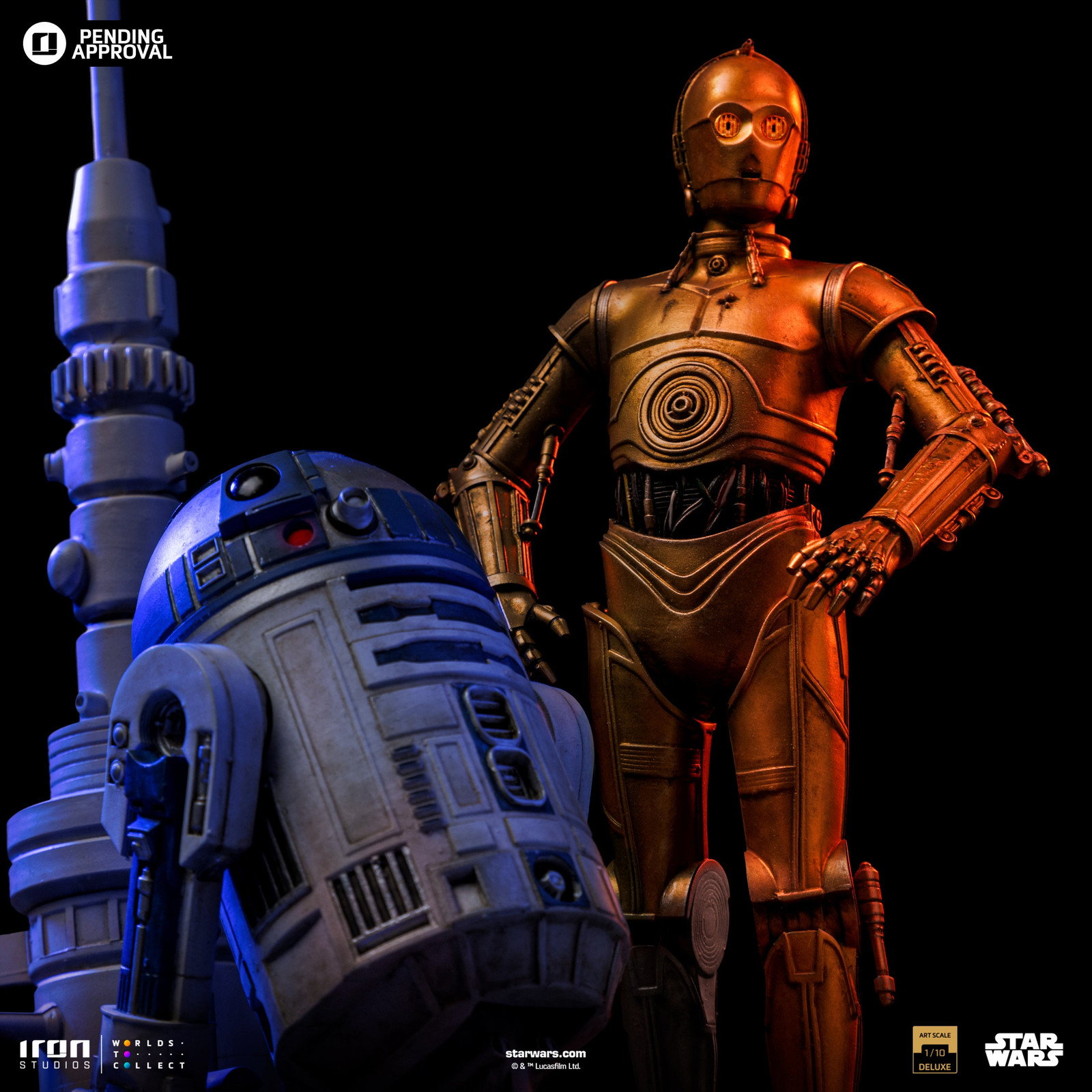 Iron Studios C3PO and R2D2 Droids Star Wars Iron Studios 1/10 Scale Statue