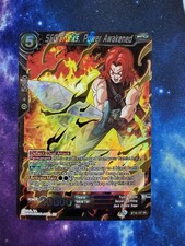 SSG Trunks Power Awakened Card Dragon Ball Super BT16 107 SR GOLD STAMPED