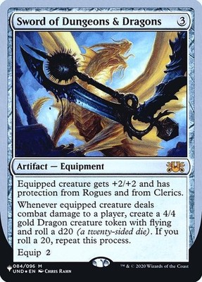 Sword of Dungeons & Dragons M Unfinity Edition Foil #84 | ULST The List | MTG