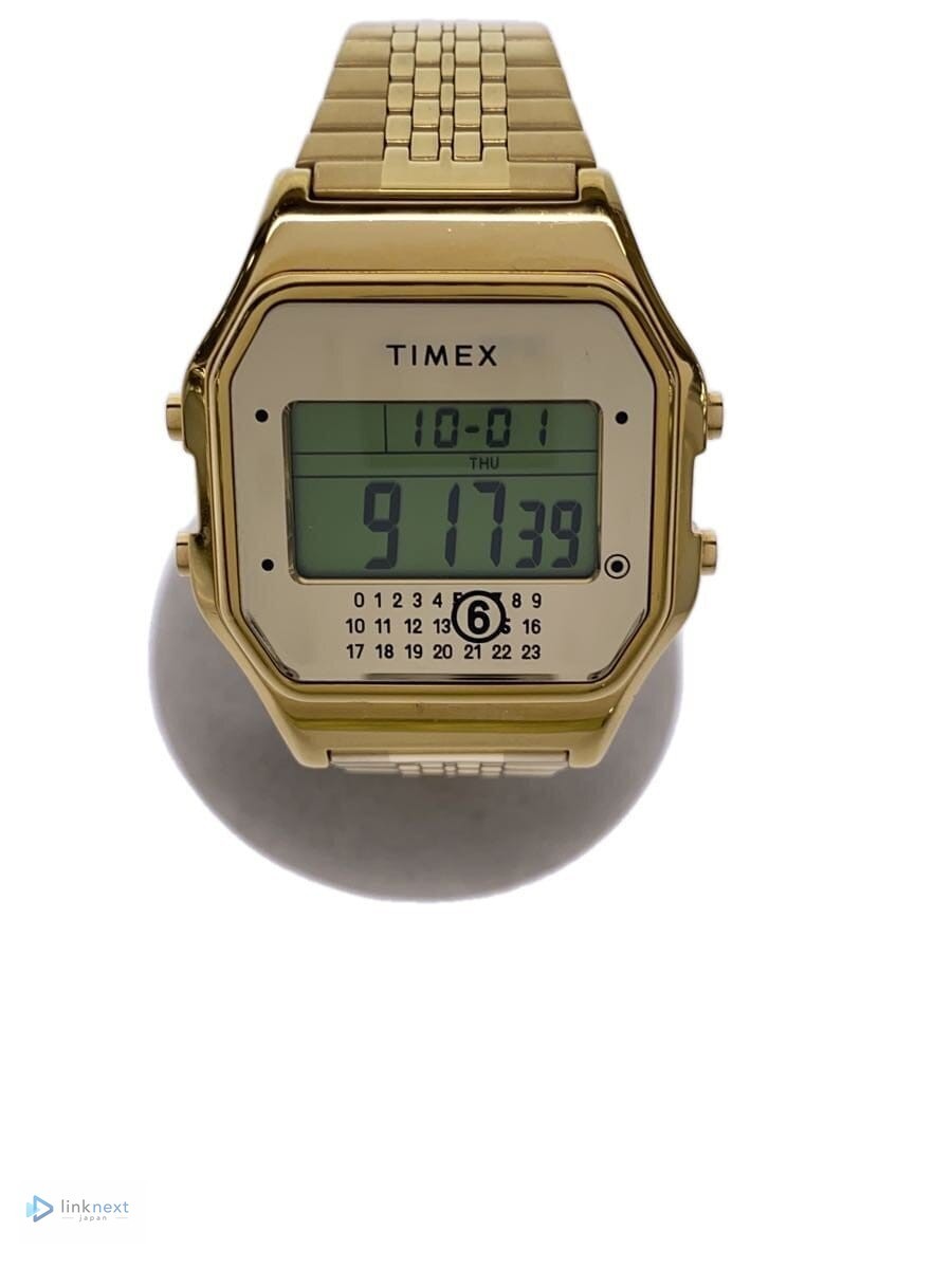 TIMEX x MM6 Quartz Digital Gold-tone Stainless Steel Men's Watch