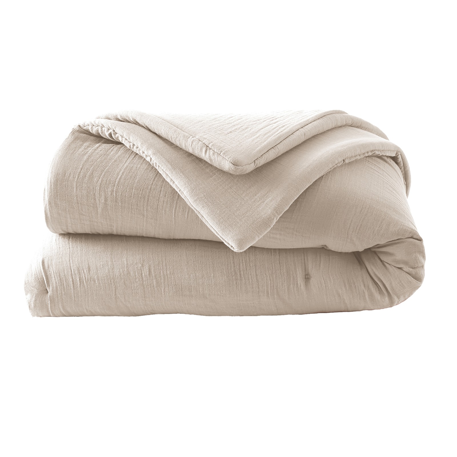 Édredon 180x240 cm Gaze de coton unie GAÏA Pampa pour réchauffer vos soirées cocooning