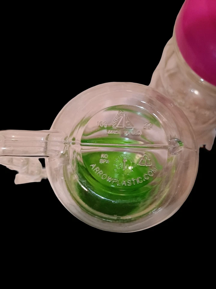 Set OF 2 Plastic Sip-A-MUG with Built-In straw, 14 Oz/414 mL Clear With Color Li - Image 4 of 4