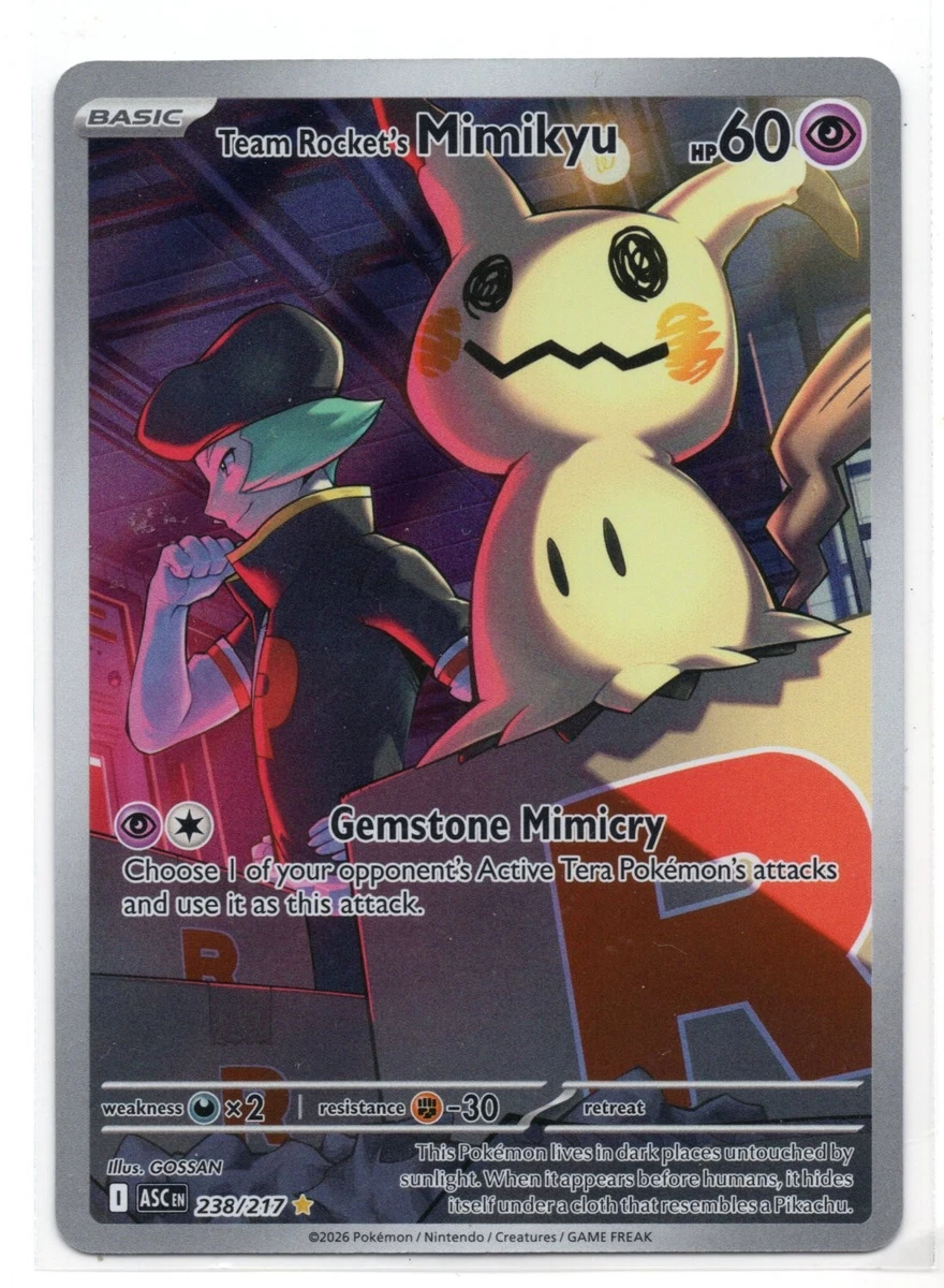 Preços baixos em Cartões TCG Team Rocket's Mimikyu Pokémon | eBay
