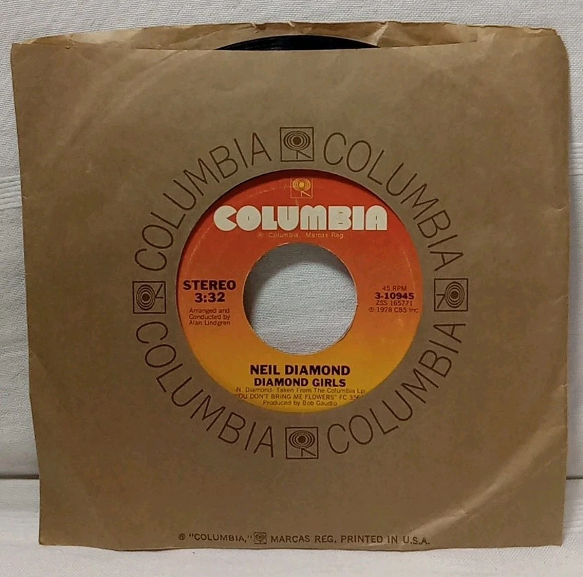 Neil Diamond Say Maybe/ Diamond Girls 45 Vinyl Record - Image 3 of 3