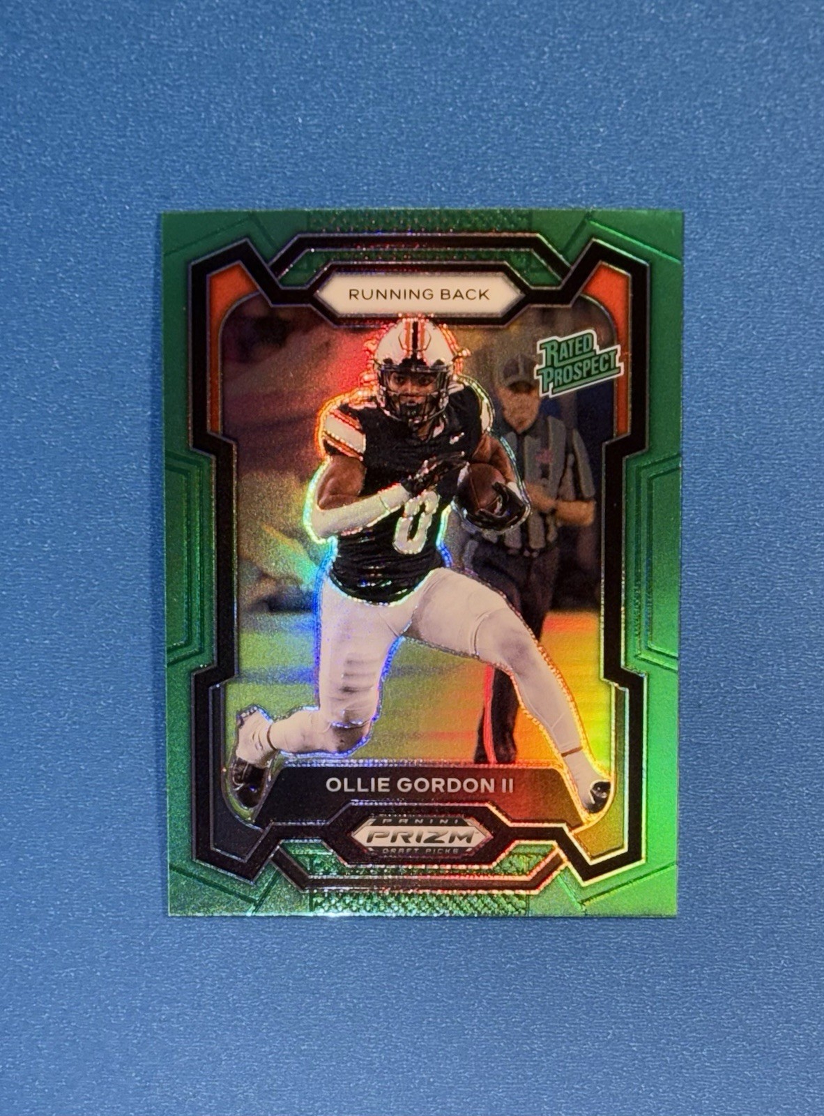 2024 Prizm Draft Picks Green Prizm Ollie Gordon II Rated Prospect #102