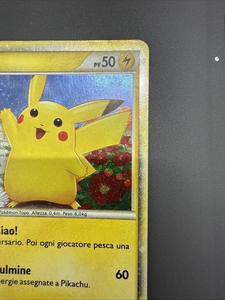Pikachu Italian PW Rare Holo 2010 Pokemon Card World Collection - Image 3 of 4