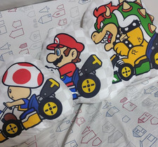Ichiban Kuji Mario Kart Cushion 3 Set Complete All 6 Types JAPAN