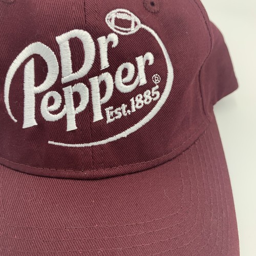 Dr Pepper Adjustable Football Port & Company Embroidery Cap Hat Baseball BN - Picture 2 of 4